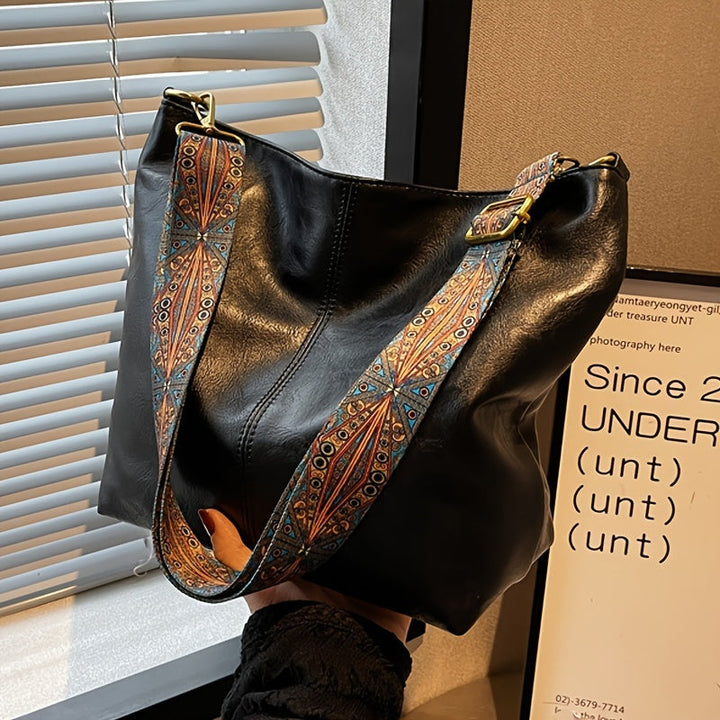 Borsa tote in pelle da donna, elegante, design elegante, interno spazioso 3