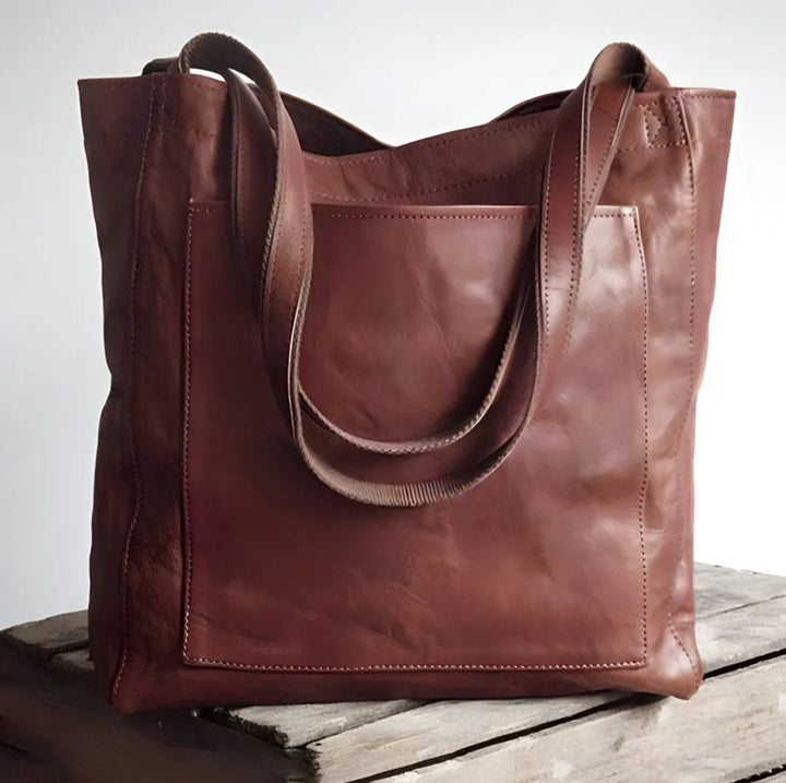 Borsa unisex elegante realizzata a mano in pelle pieno fiore di prima qualità 4