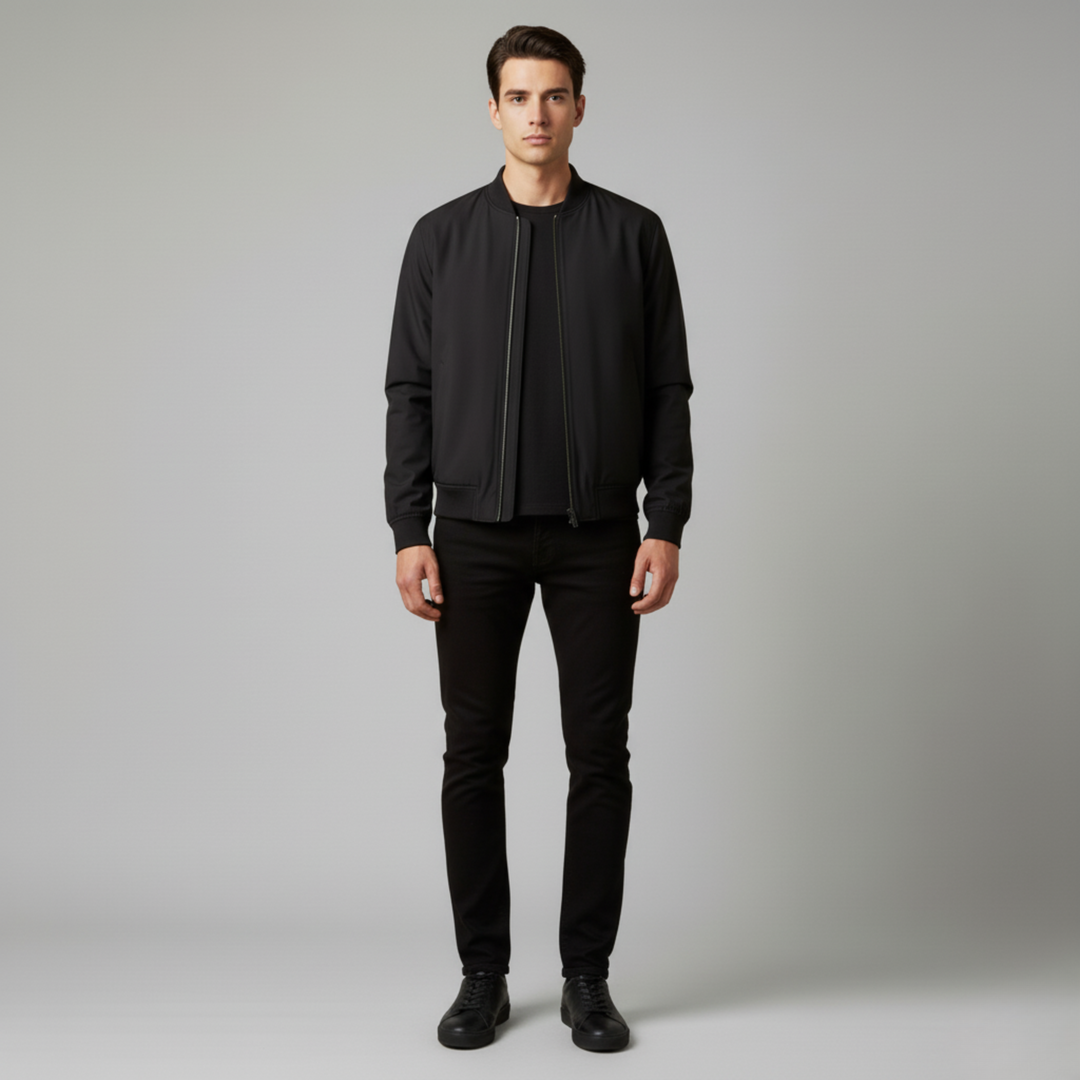 Brano | Giubbotto Bomber Uomo Marrone Con Zip 6