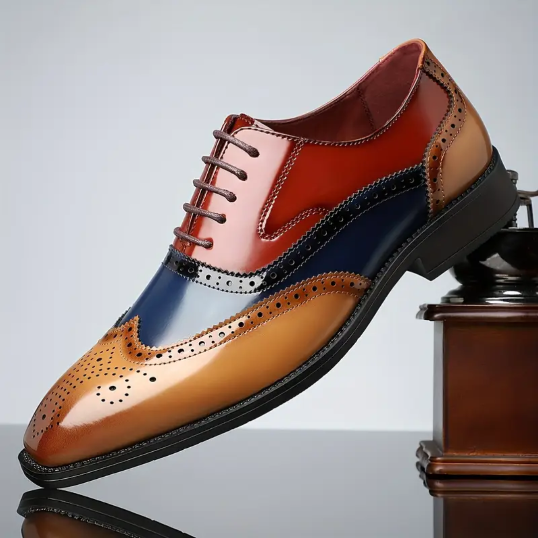 Scarpe Uomo Brogue Classiche Punta ad Ala - Vesarelli