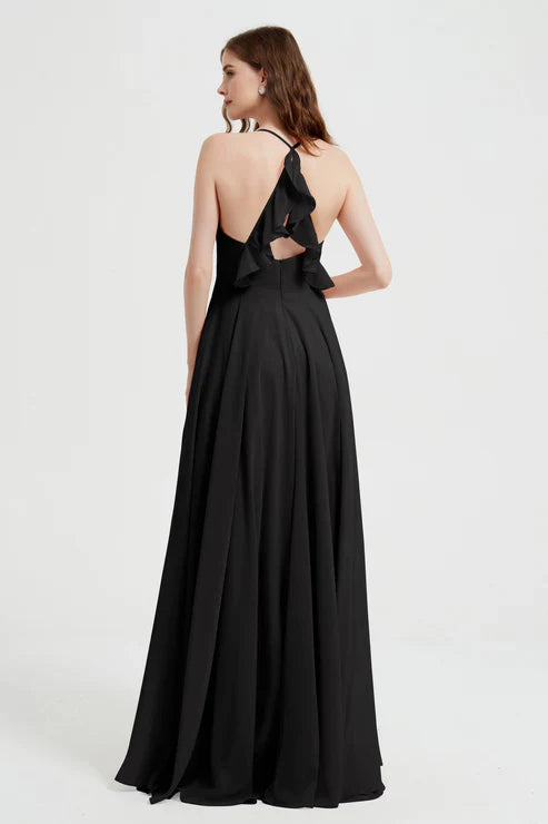 Abito Cerimonia Donna in Chiffon Stile Raffinato