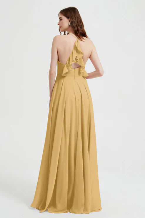 Abito Cerimonia Donna in Chiffon Stile Raffinato