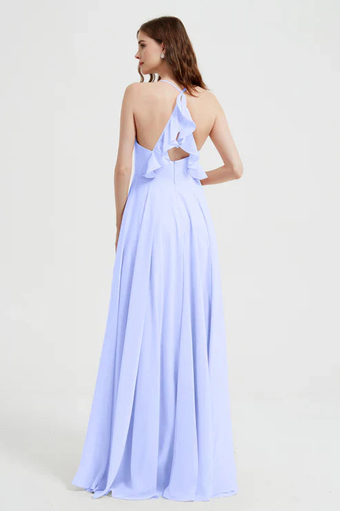 Abito Cerimonia Donna in Chiffon Stile Raffinato