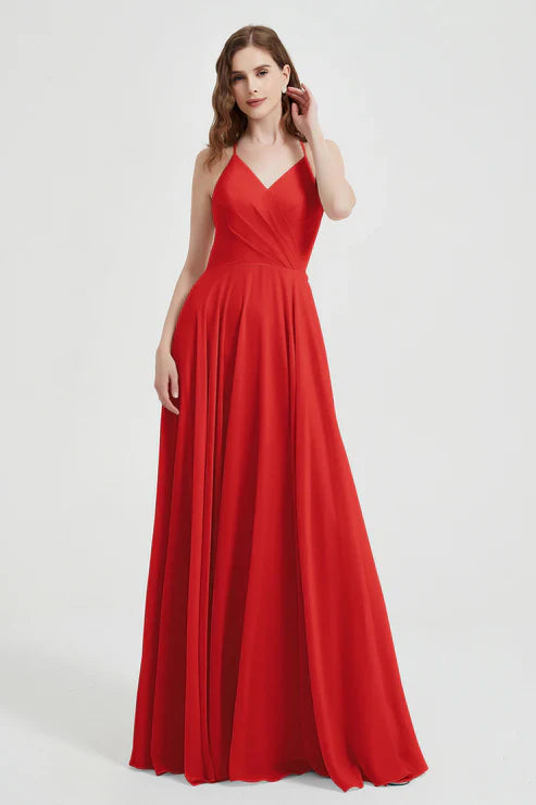 Abito Cerimonia Donna in Chiffon Stile Raffinato