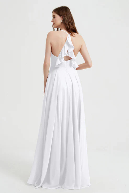 Abito Cerimonia Donna in Chiffon Stile Raffinato