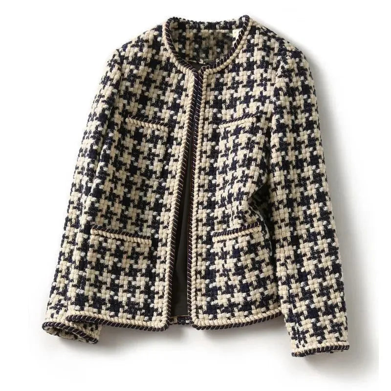 Giacca Donna in Tweed Stile Classico Elegante