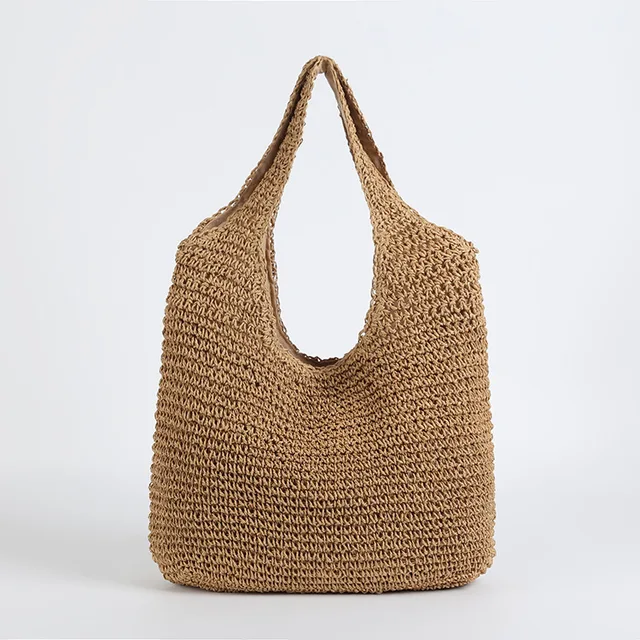 Borsa Spiaggia Donna in Paglia Stile Elegante - Vesarelli