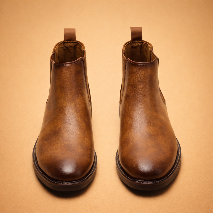 Stivaletti Chelsea Uomo Classici Slip-On in Pelle