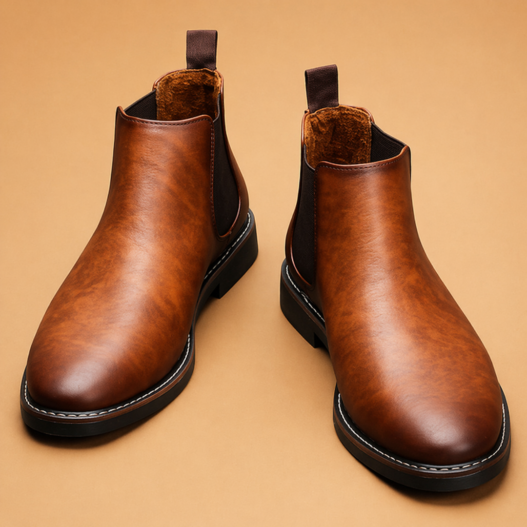 Stivaletti Chelsea Uomo Classici Slip-On in Pelle - Vesarelli