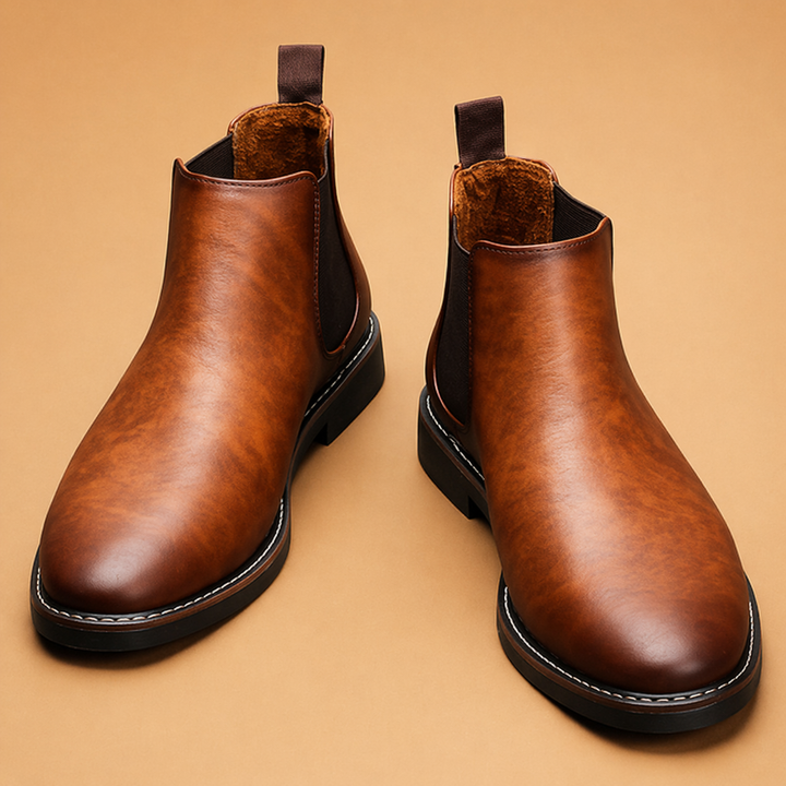 Stivaletti Chelsea Uomo Classici Slip-On in Pelle - Vesarelli