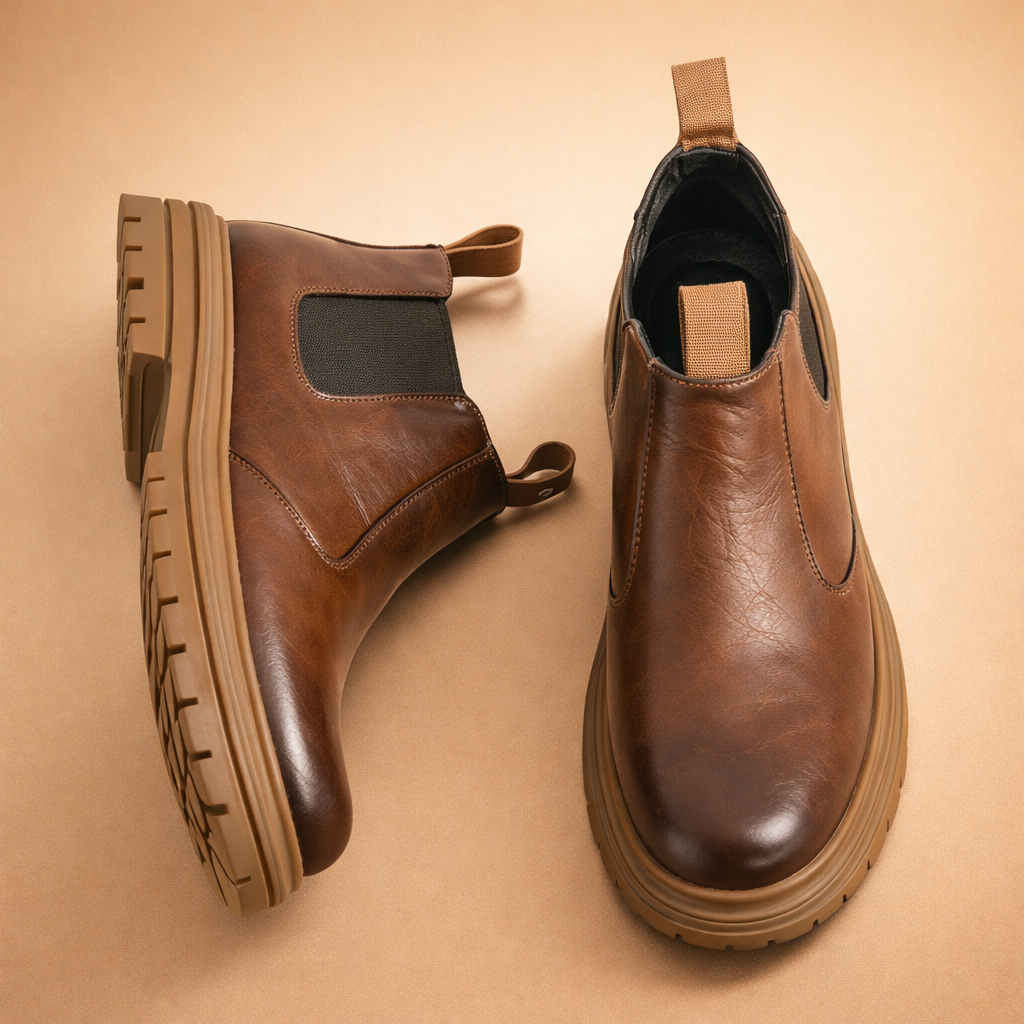 Stivaletti Chelsea Uomo Pelle Slip-On Minimalisti - Vesarelli