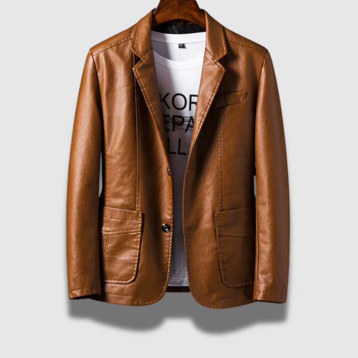 Giacca Uomo Moto in Vera Pelle Stile Moderno