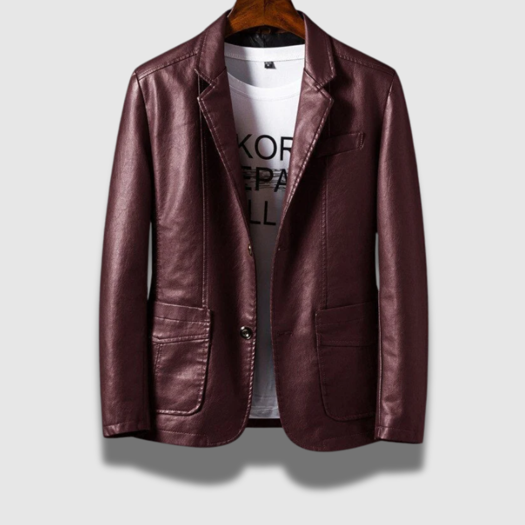 Giacca Uomo Moto in Vera Pelle Stile Moderno