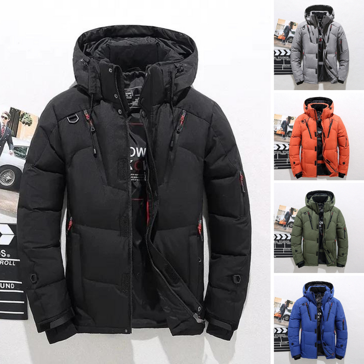 Giacca Trapuntata Uomo Cappotto Invernale Collo Alto Elegante - Vesarelli