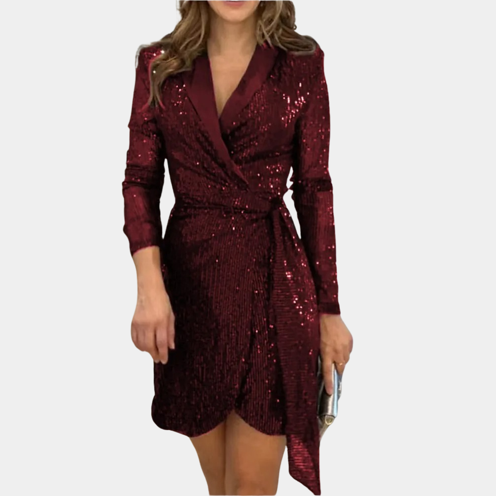 Mini Abito Blazer Donna con Cintura Taglio Slim - Vesarelli