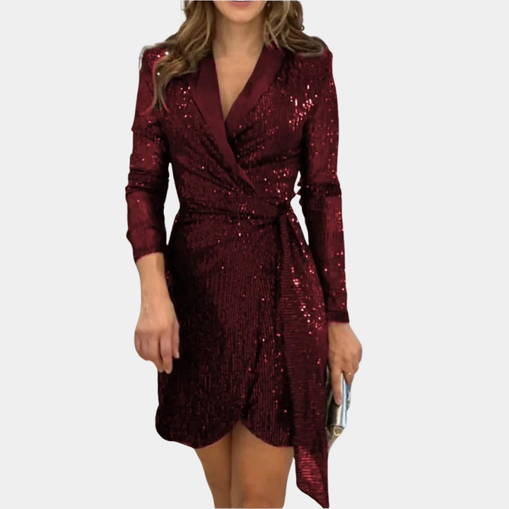 Mini Abito Blazer Donna con Cintura Taglio Slim - Vesarelli