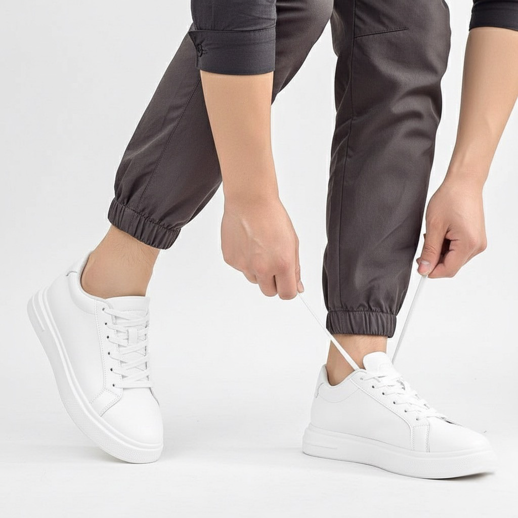 Sneakers Uomo con Rialzo Interno Comfort e Altezza Invisibile