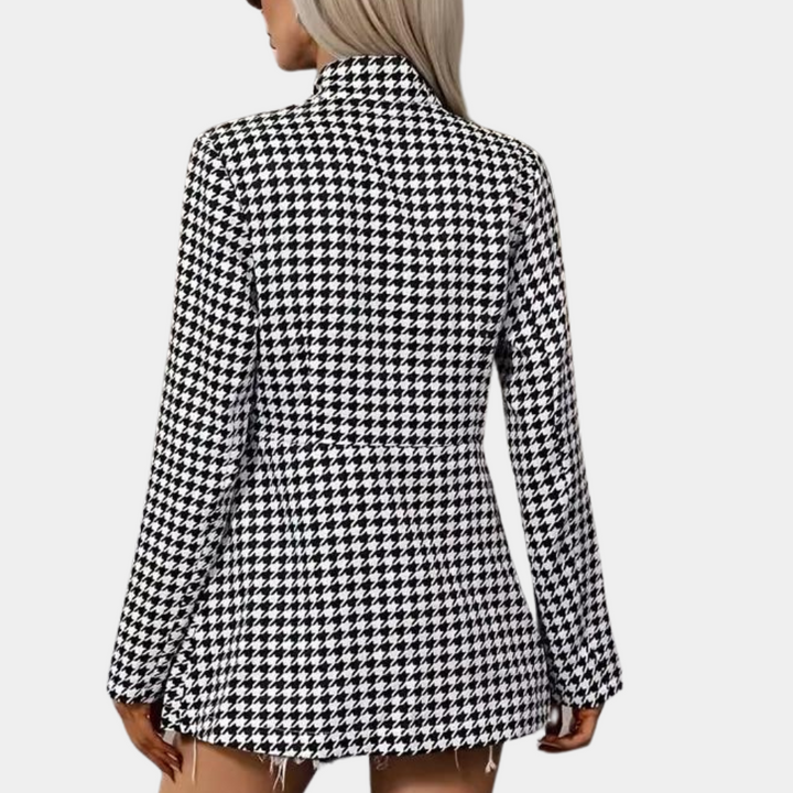 Blazer Donna Elegante Taglio Classico Manica Lunga
