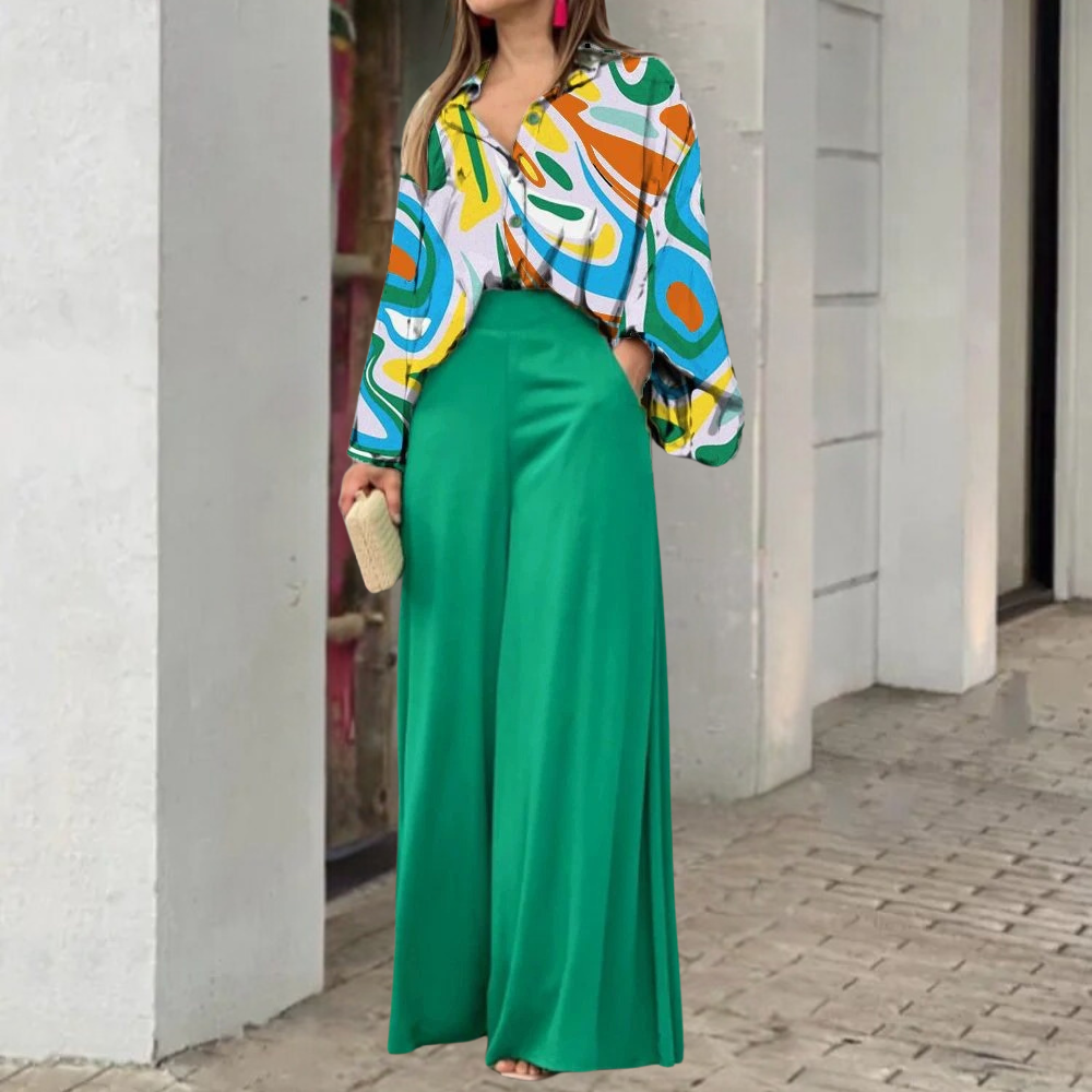 Completo Donna Tessuto Leggero Casual Elegante