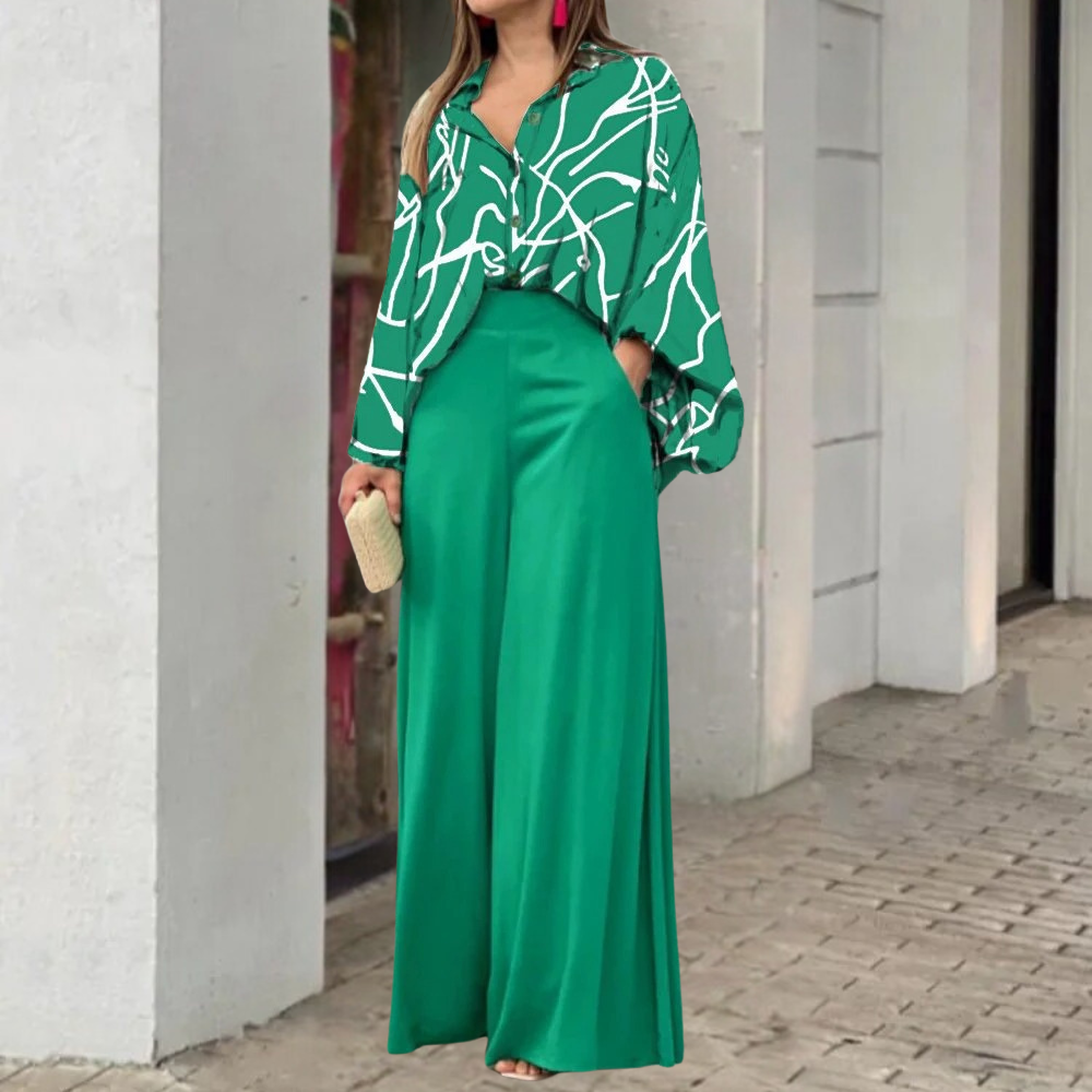 Completo Donna Tessuto Leggero Casual Elegante