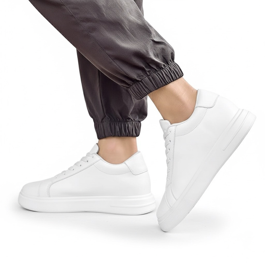 Sneakers Uomo con Rialzo Interno Comfort e Altezza Invisibile