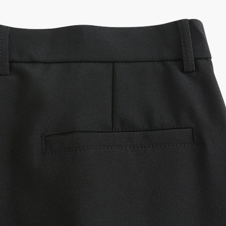 Pantaloni Uomo Slim con Pieghe Passanti e Cintura Affusolati