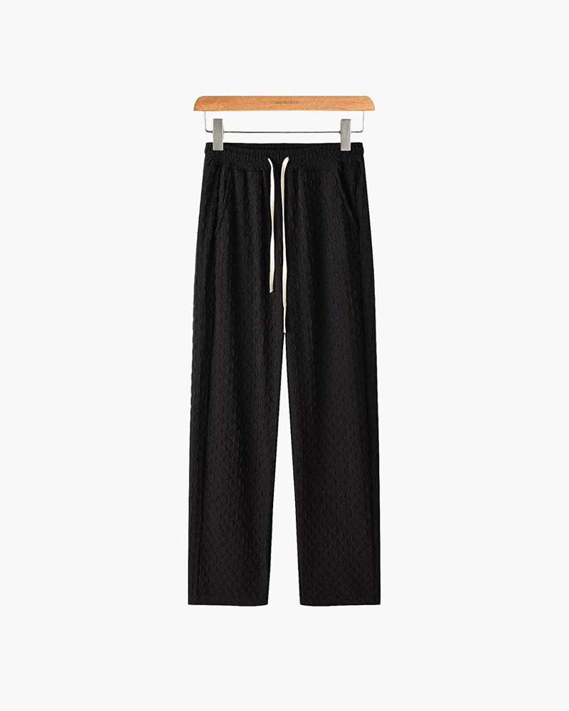 Pantaloni Uomo Jacquard Cotone Oversized Comfort - Vesarelli