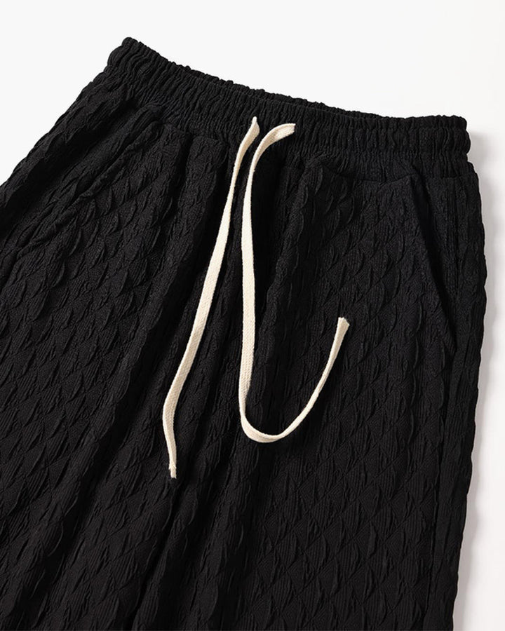 Pantaloni Uomo Jacquard Cotone Oversized Comfort
