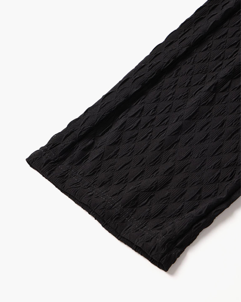 Pantaloni Uomo Jacquard Cotone Oversized Comfort