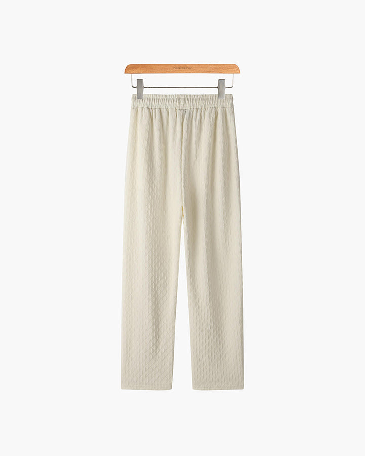 Pantaloni Uomo Jacquard Cotone Oversized Comfort