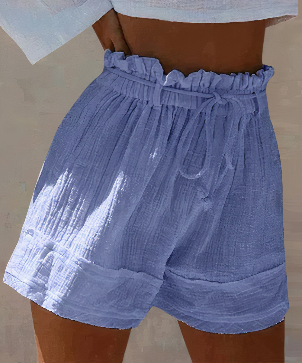 Shorts Donna Estivi Vita Alta Comodi - Vesarelli