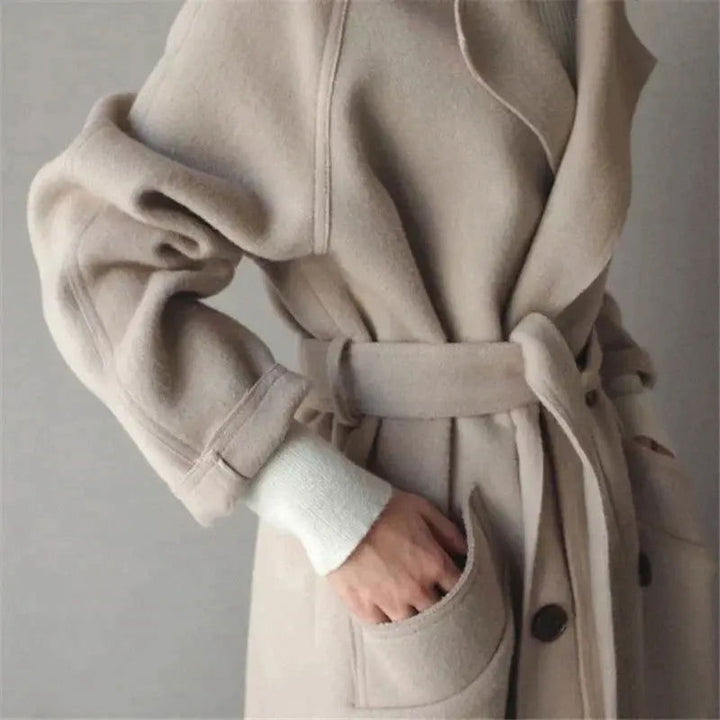CECILYA | Long Wool Coat - Lizabella Fashion -  -  - CECILYA | Long Wool Coat-Lizabella Fashion - #tag1# - #tag2#