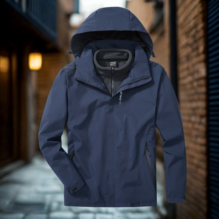 Giacca Outdoor Donna Impermeabile 3-in-1 Foderata in Pile Versatile