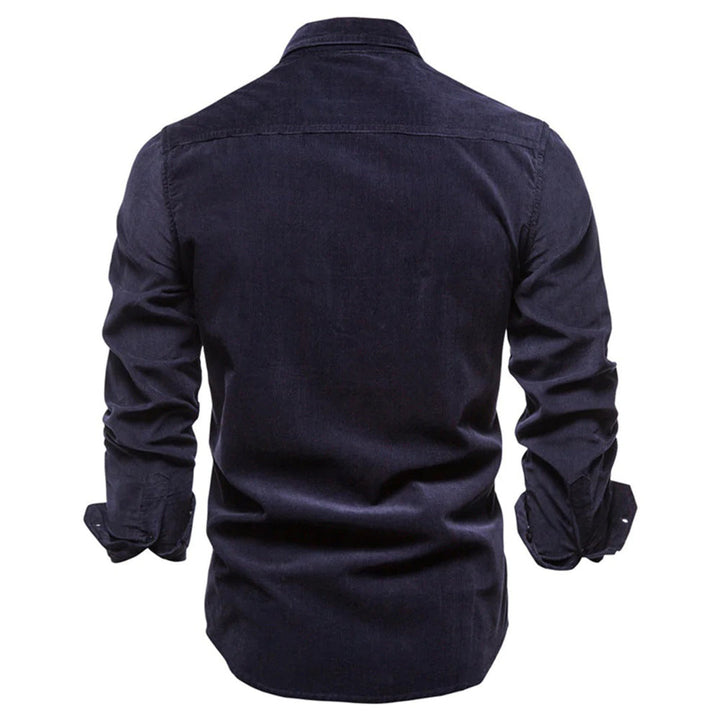 Camicia Uomo Velluto a Coste Manica Corta Estiva