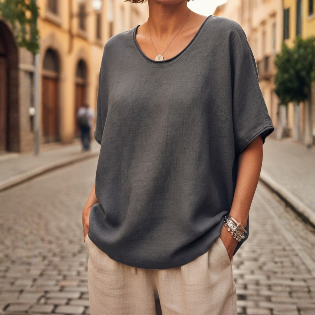 Camicetta Donna | Maniche Corte & Scollo a Girocollo