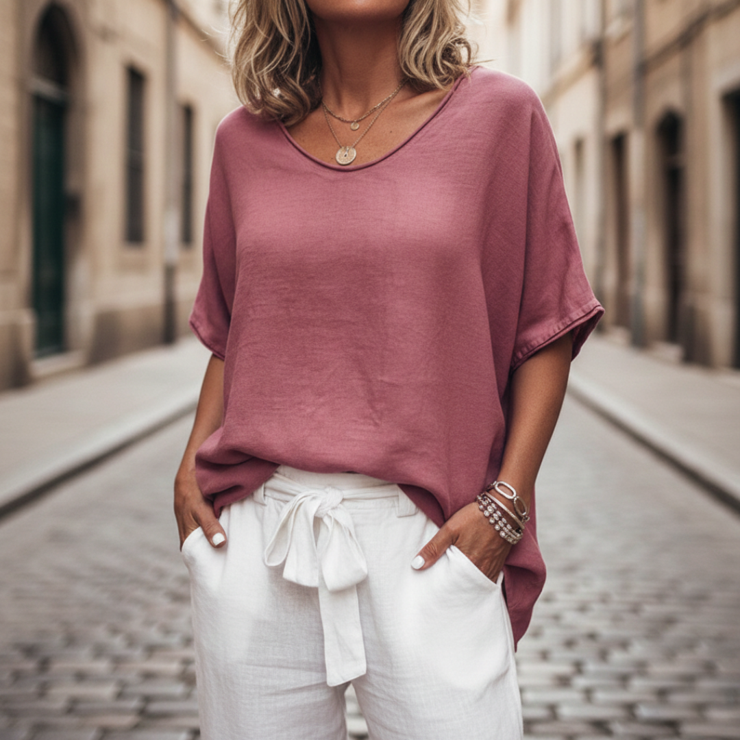 Camicetta Donna | Maniche Corte & Scollo a Girocollo
