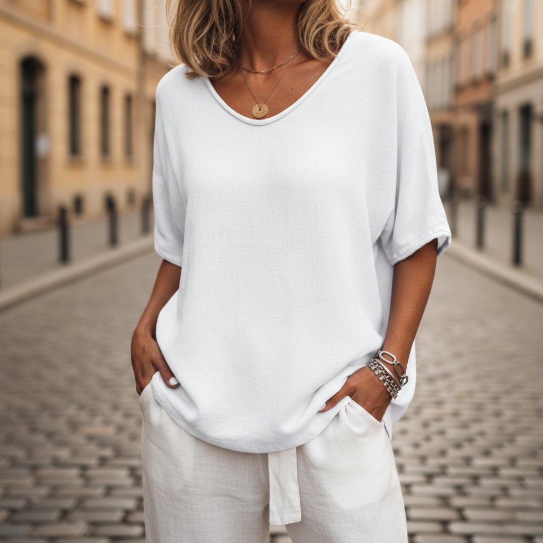 Camicetta Donna | Maniche Corte & Scollo a Girocollo