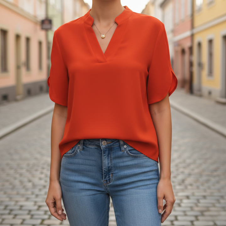 Camicetta Donna | Scollo a V a Pistagna & Linea Morbida
