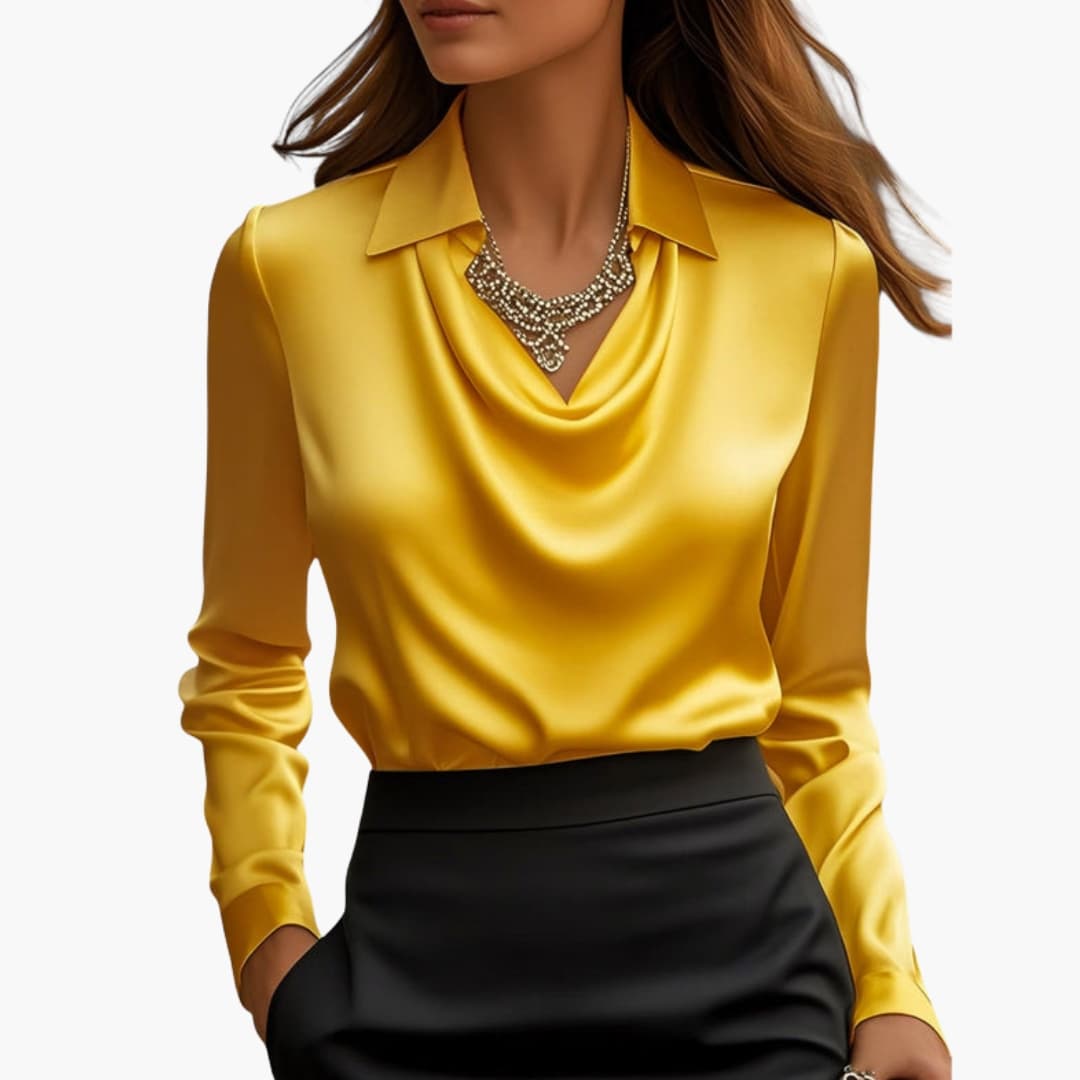 Camicetta da Donna | Colletto Drappeggiato & Linea Elegante