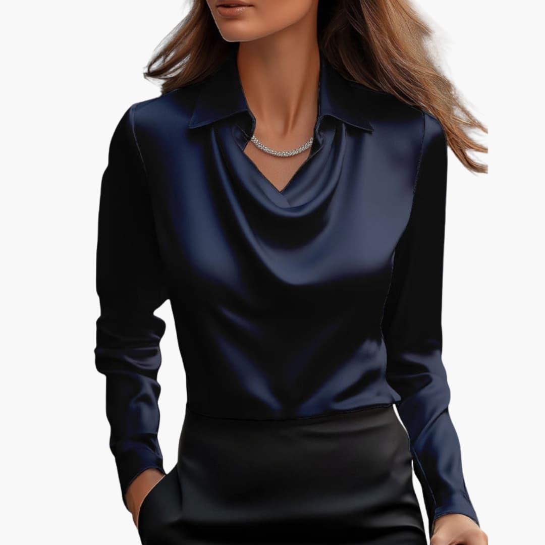 Camicetta da Donna | Colletto Drappeggiato & Linea Elegante