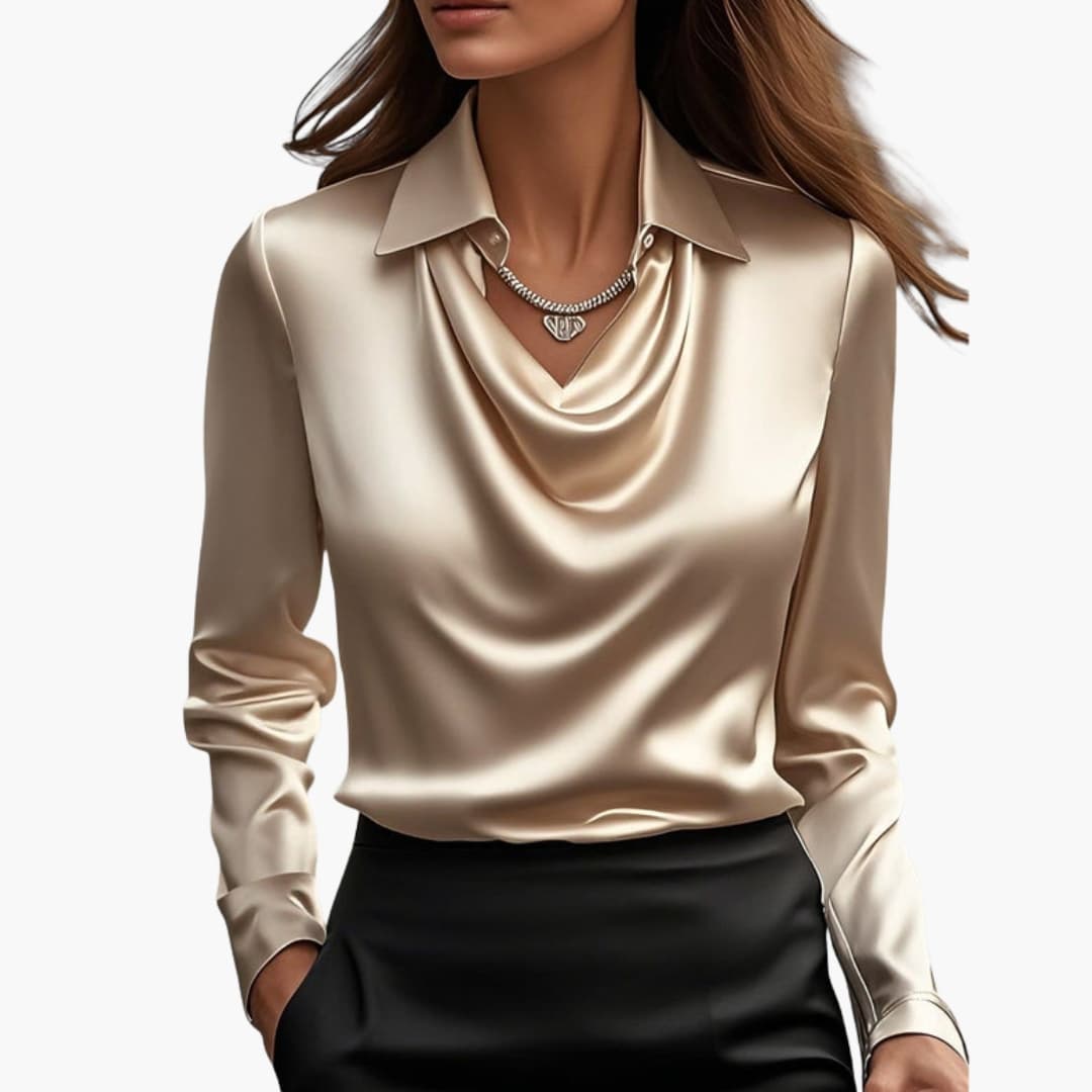 Camicetta da Donna | Colletto Drappeggiato & Linea Elegante