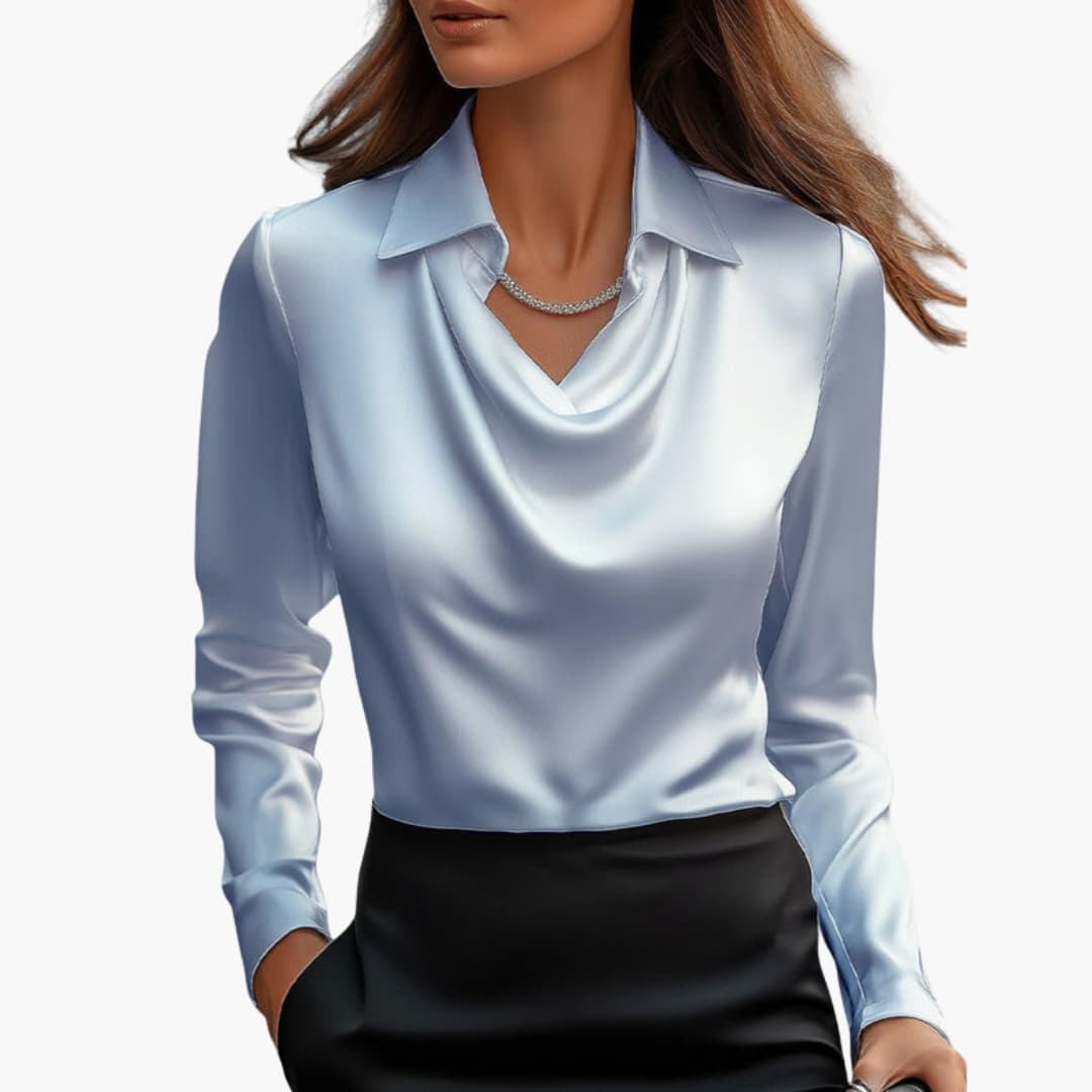 Camicetta da Donna | Colletto Drappeggiato & Linea Elegante