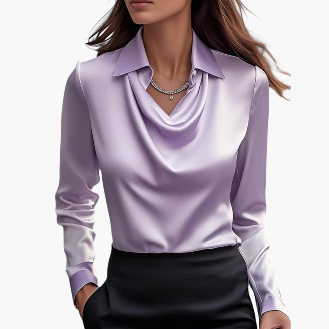 Camicetta da Donna | Colletto Drappeggiato & Linea Elegante