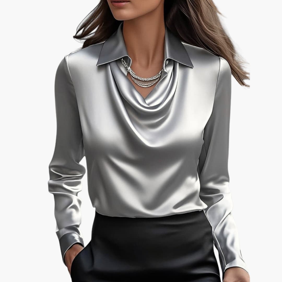 Camicetta da Donna | Colletto Drappeggiato & Linea Elegante