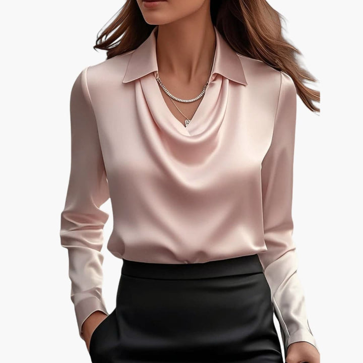 Camicetta da Donna | Colletto Drappeggiato & Linea Elegante