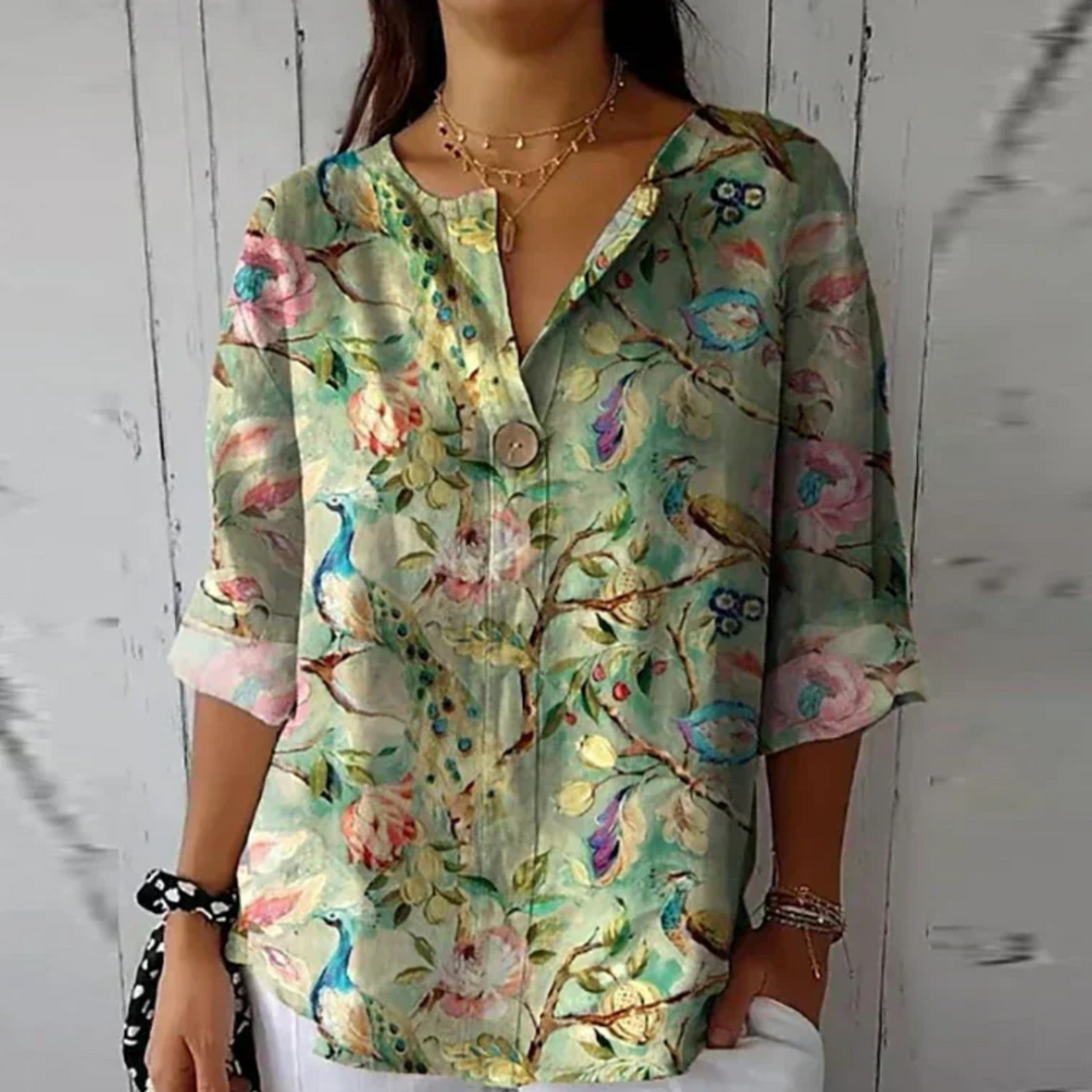 Camicetta Donna Elegante Con Stampa Floreale - Camicie Donna Versatili Per Ogni Occasione 6