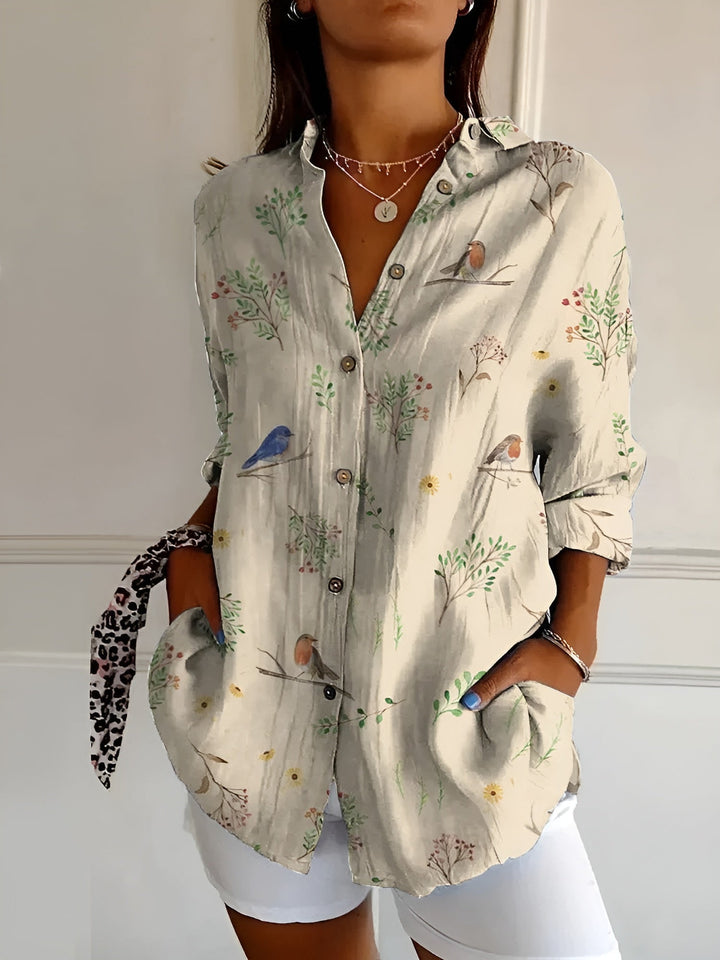 Camicetta Donna Elegante con Stampe Stravaganti - Versatile e Unica per Ogni Occasione 4