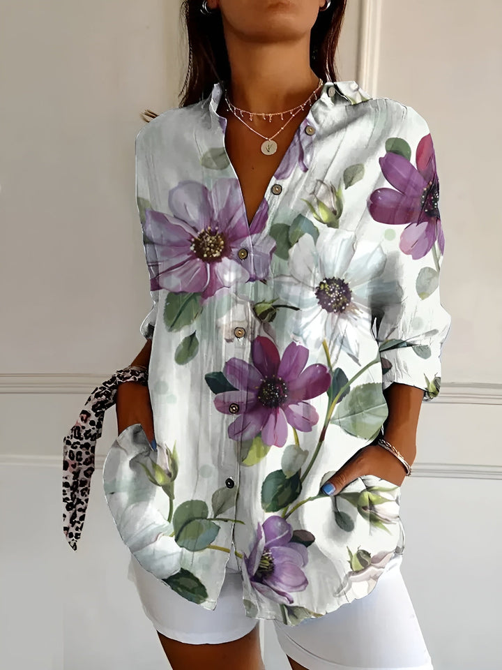 Camicetta Donna Elegante con Stampe Stravaganti - Versatile e Unica per Ogni Occasione 7
