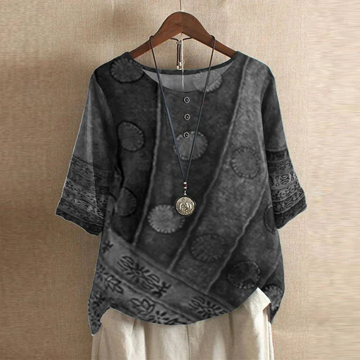 Camicetta Elegante Donna Floreale Vintage - Stile Casual e Raffinato, Camicie Donna per Ogni Occasione 1