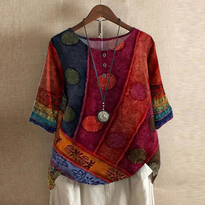 Camicetta Elegante Donna Floreale Vintage - Stile Casual e Raffinato, Camicie Donna per Ogni Occasione 3